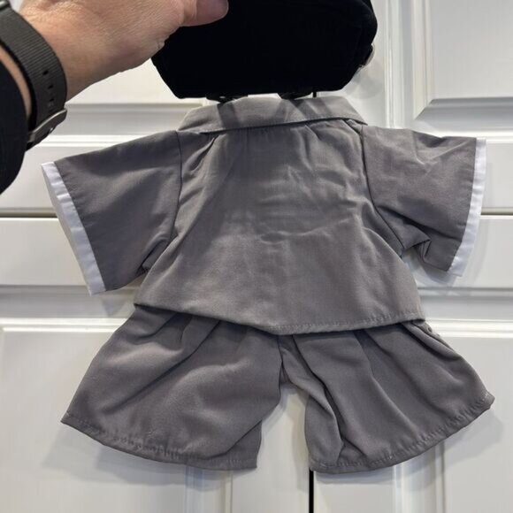 Teddy Bear Grey Suit with red tie & suit case. By MFB Teddy Bears Inc. NWT - Picture 6 of 7